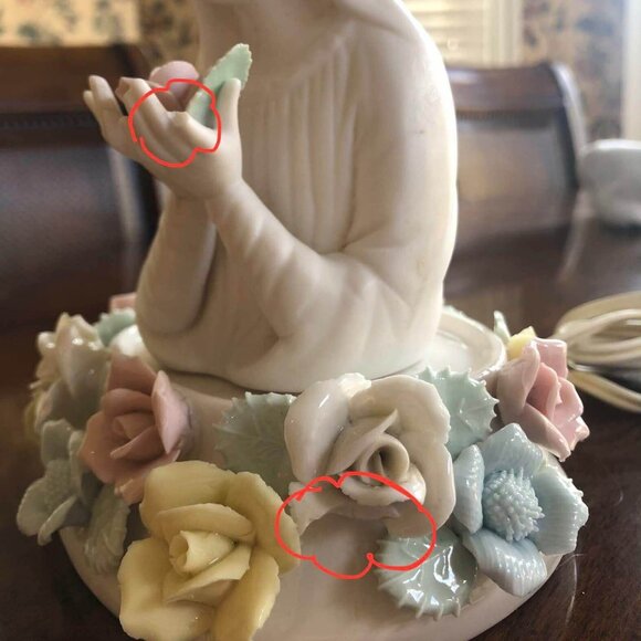 Mother Mary bisque night light - Picture 7 of 10